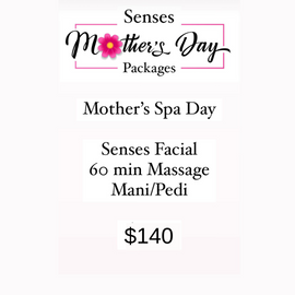 Mother's Day Packages Facial, Massage & Mani/Pedi